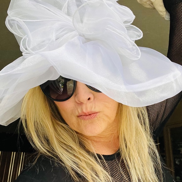Kentucky Derby Organza Hat, Organza Red hat society Tea party hat, Derby New D…